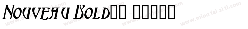 Nouveau Bold字体字体转换